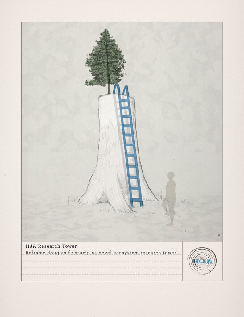 David Buckley Borden research tower concept sketch