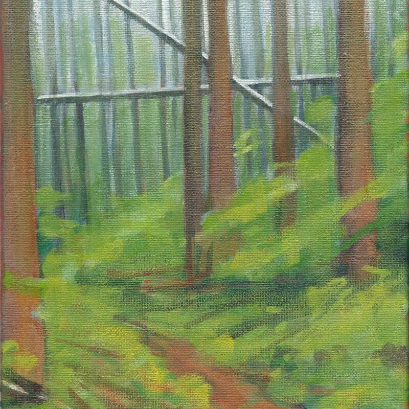 Diedre Hyde painting plantation forest