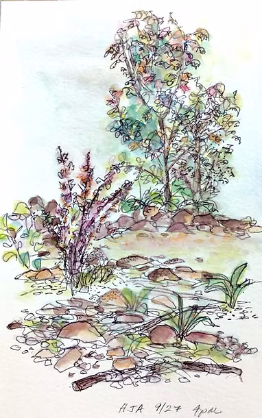watercolor painting by Ann T. Rosenthal